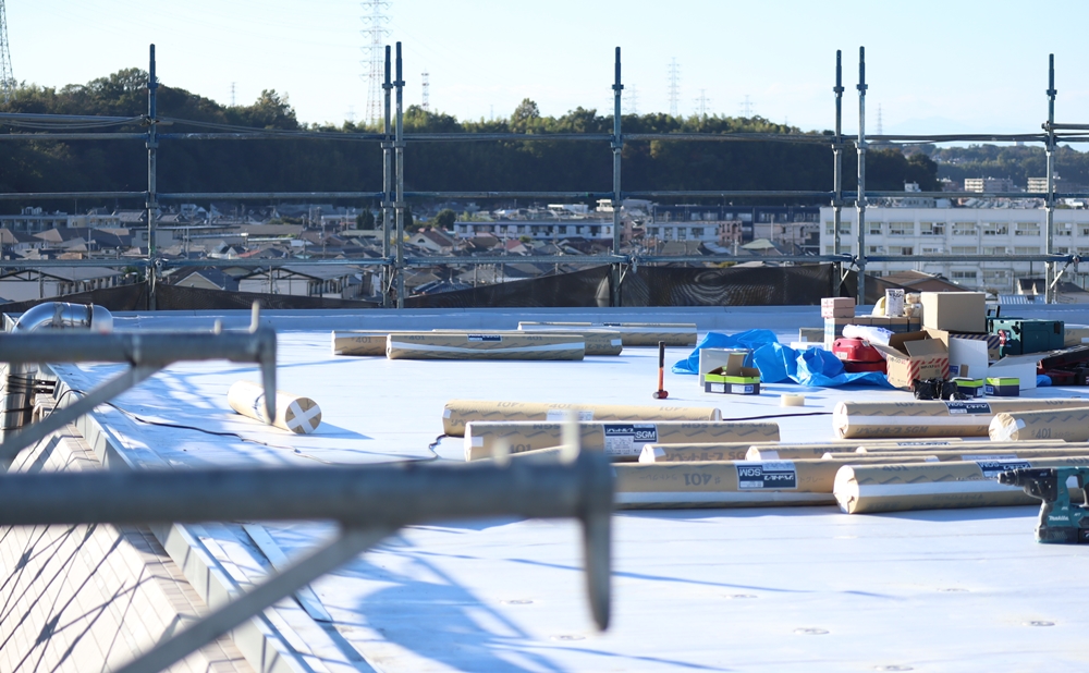 マンション屋上の防水工事